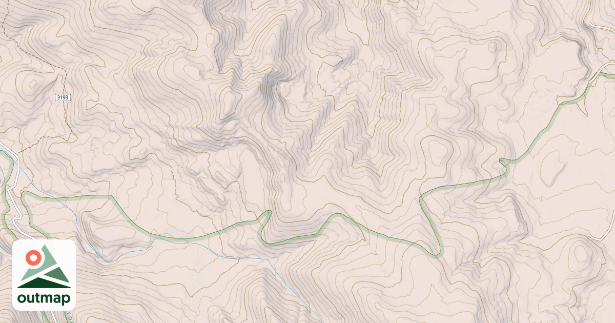 Map of Martin Creek
