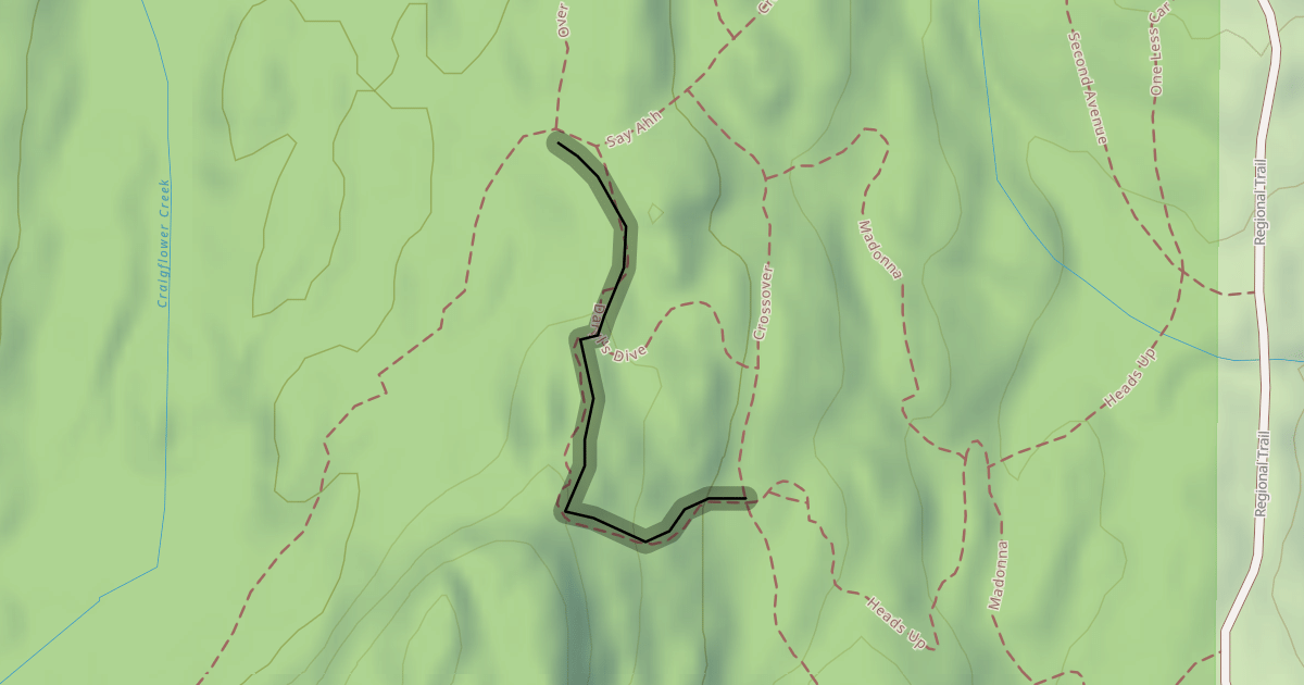 Map preview of Darryl's dive