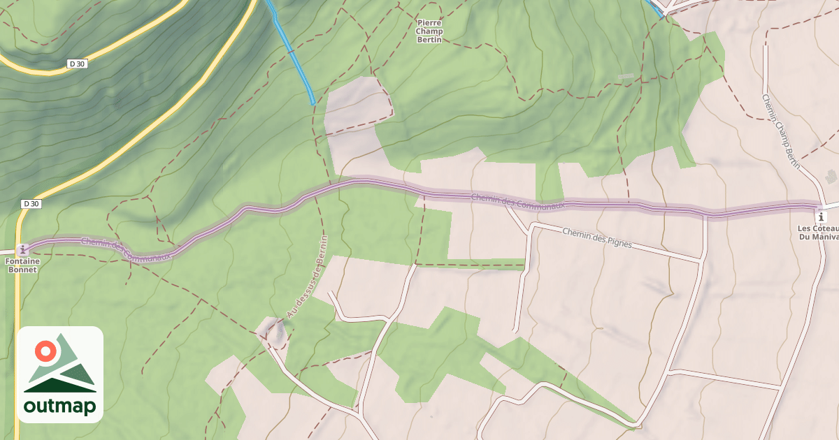 Map of Chemin des Communaux