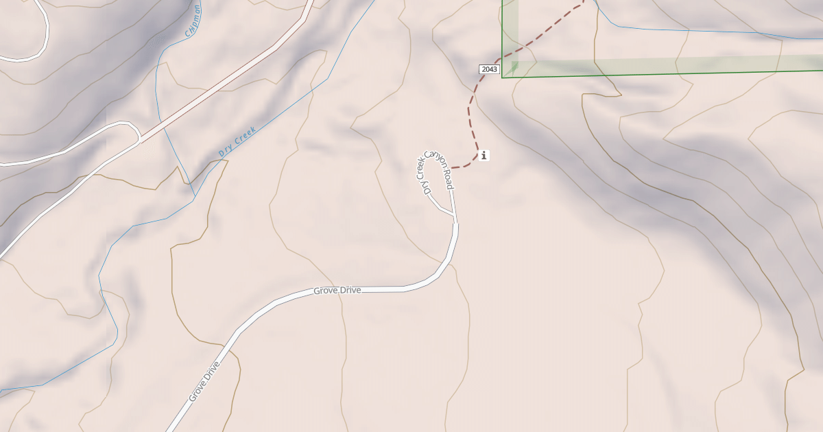 Map preview of DRY CREEK CANYON