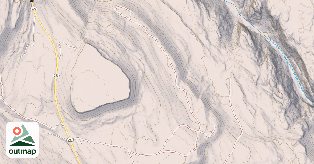 Map of ANTELOPE SPUR