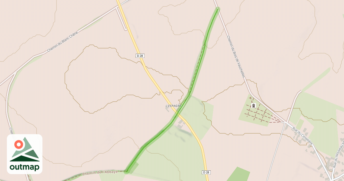 Map of Chemin de Valenciennes au Cheminet