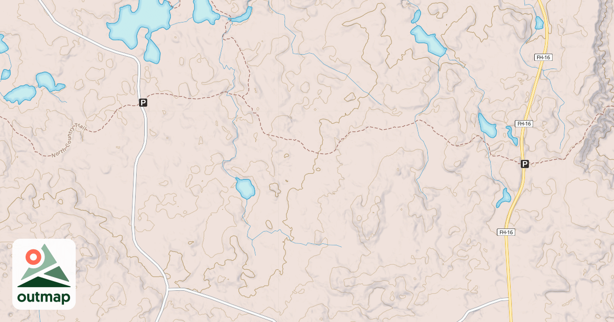 Map of USFS Motor Vehicle Use Map Trails 24544