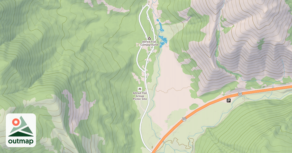 Map of ALLRED FLAT C G