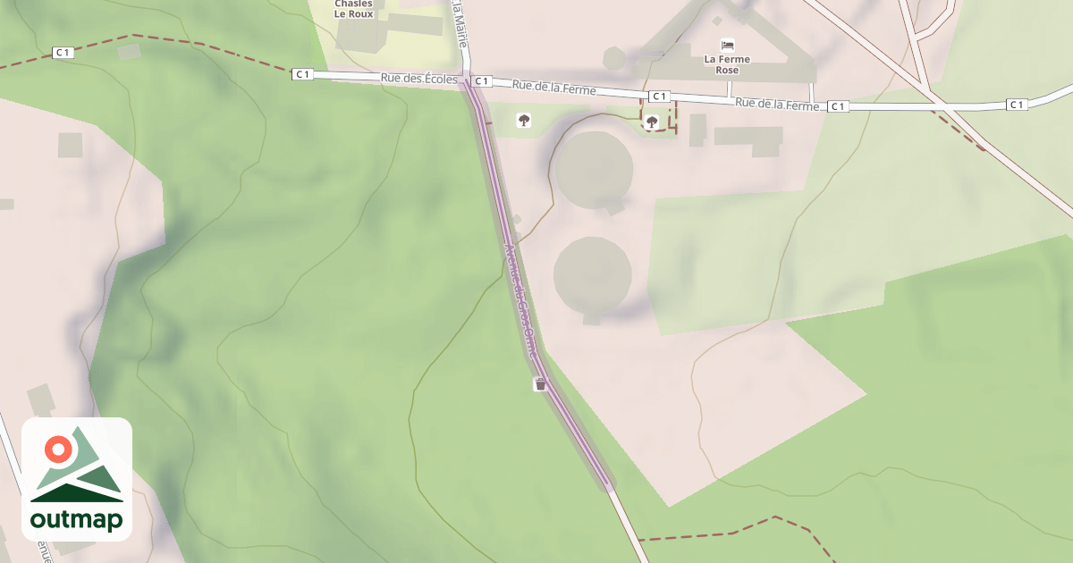 Map of Avenue du Gros Orme