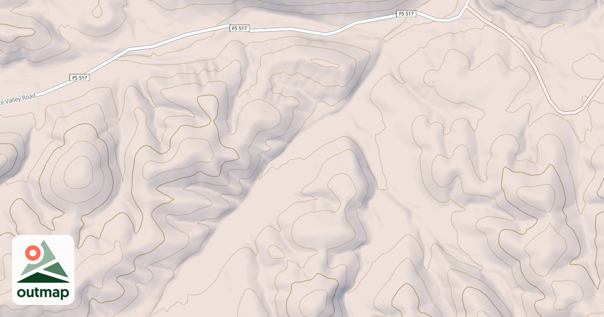 Map of BROOKS MOUNTAIN