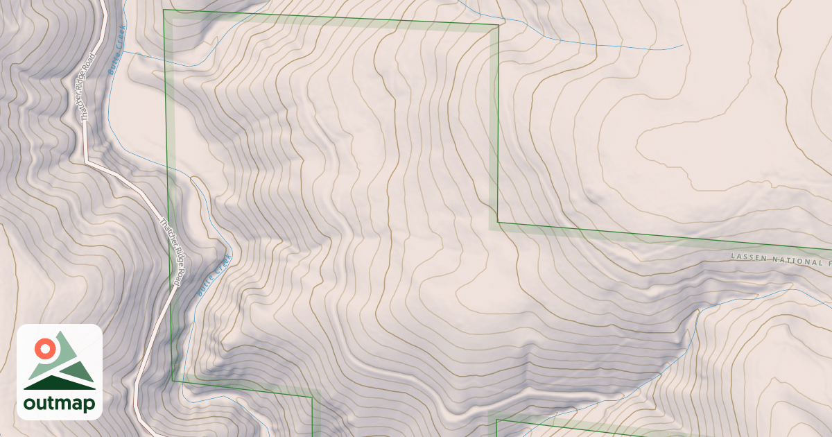 Map of BUTTE SOUTH