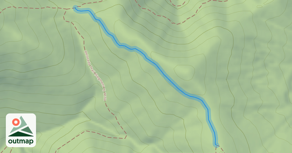 Map of Colorado Trail (Segment 1 Waterton Canyon Alternative)