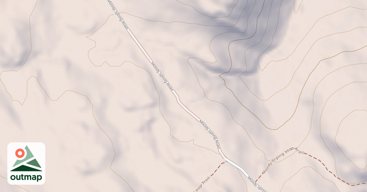Map of Moody Spring Road