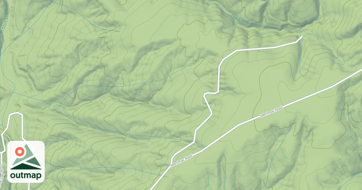 Map of PULGA-MERRIMAC SPUR A