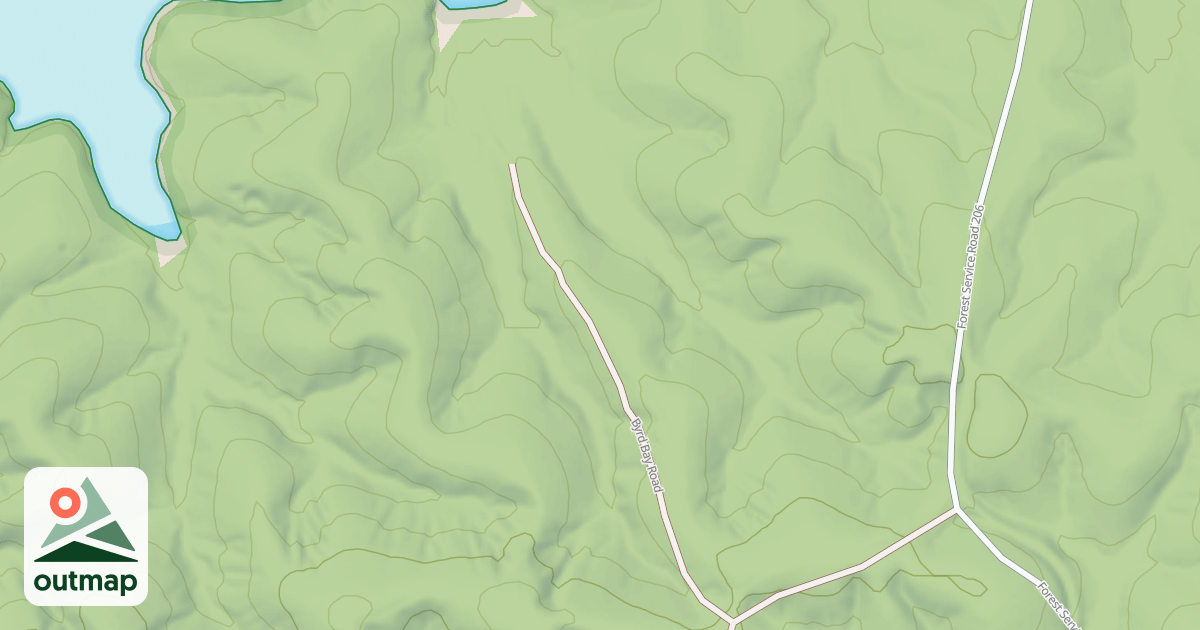 Map of BYRD HUGHES ROAD