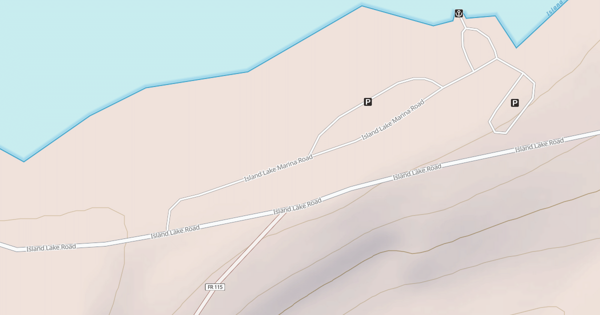 Map preview of ISLAND LAKE MARINA