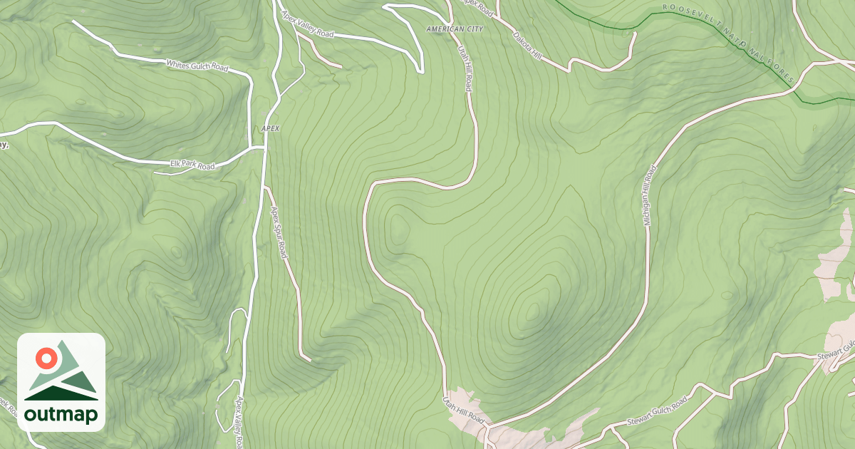 Map of UTAH HILL