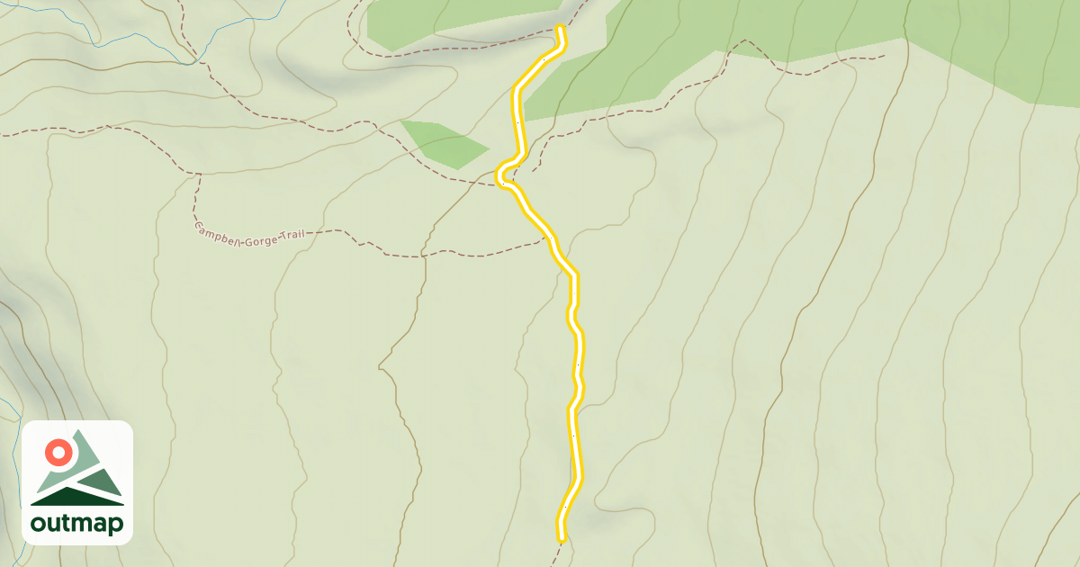 Map of Middle Fork Trail