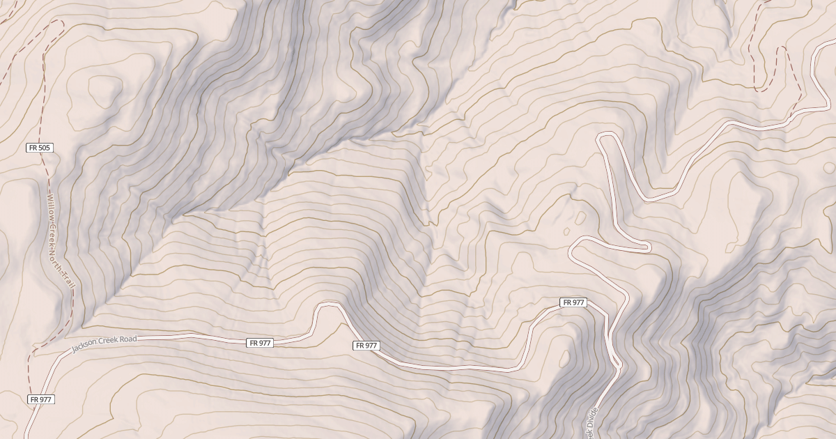 Map preview of MIDDLE FORK WILLOW CREEK