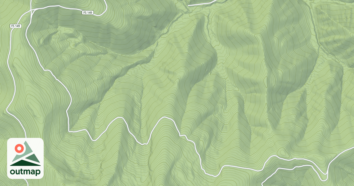 Map of Marten Creek Snowmobile Route