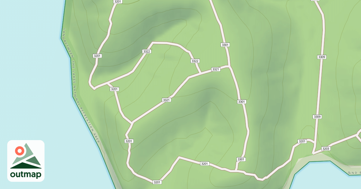 Map of USFS Motor Vehicle Use Map Trails 19852
