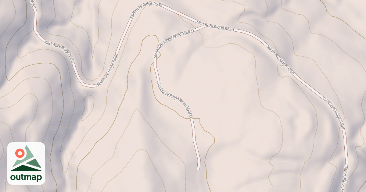 Map of SKIDMORE RIDGE SPUR D