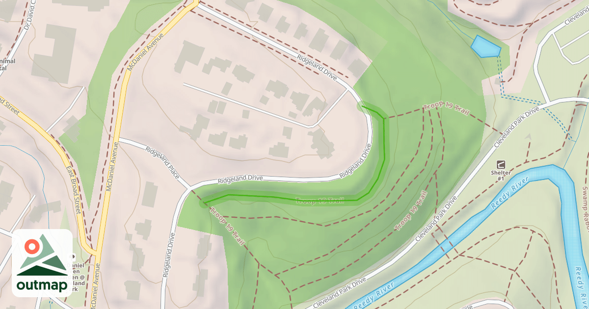 Map of Troop 19 Trail