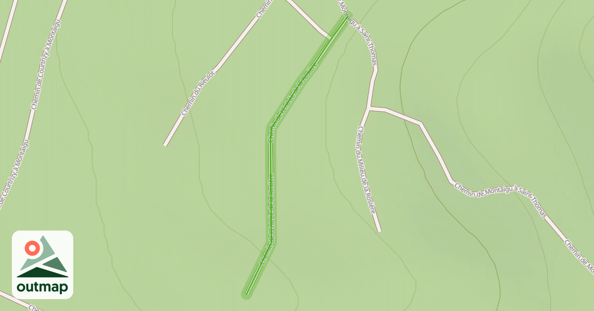 Map of Chemin de l'Entrée de la Rosière