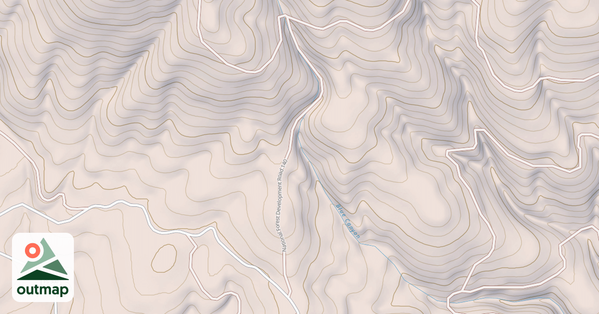 Map of USFS National Forest System Roads {90858543-2349-4BD4-B44F-846F8051701E}