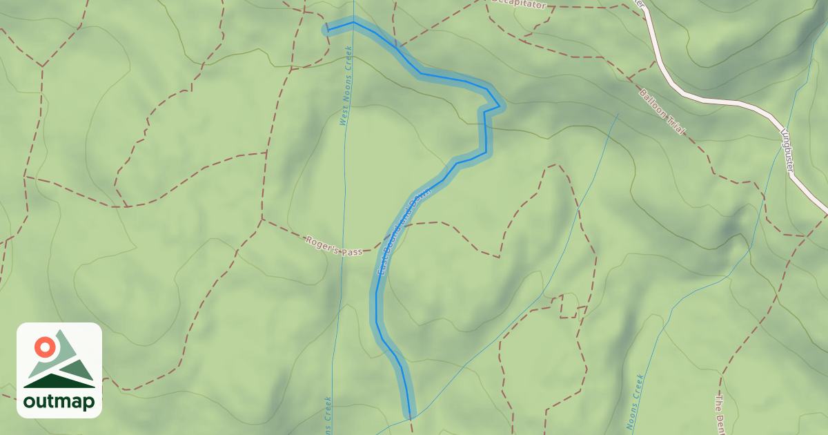 Map of East Bound and Down