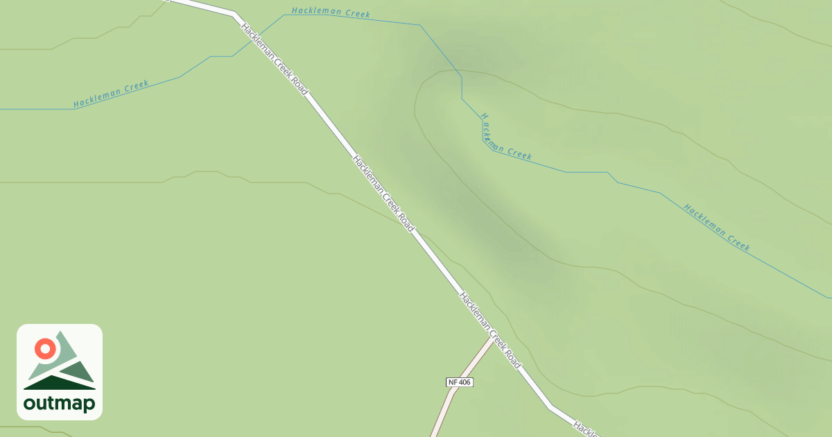 Map of HACKLEMAN CREEK