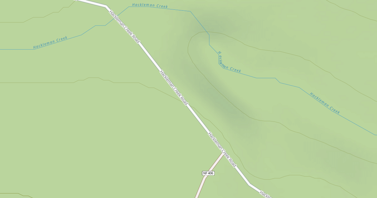 Map preview of HACKLEMAN CREEK