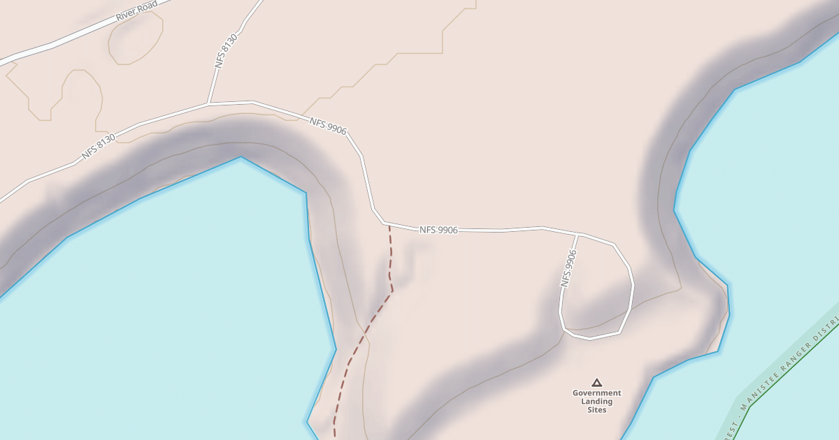 Map preview of GOVERNMENT LANDING CAMPSITE
