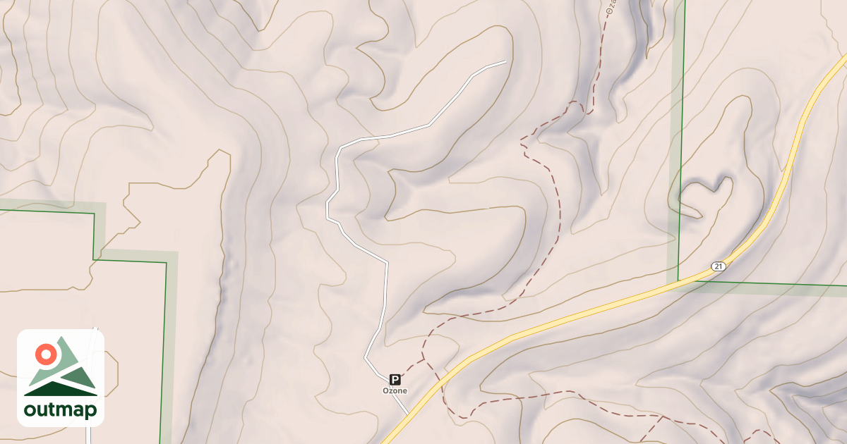 Map of OZONE MAGAZINE