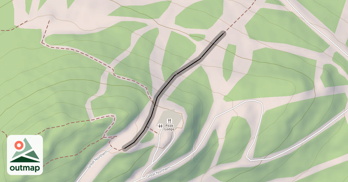 Map of Cascade - Headwall