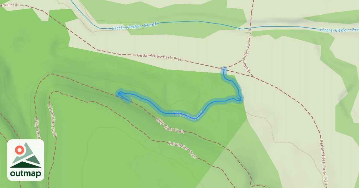 Map of Scape Goat Trail