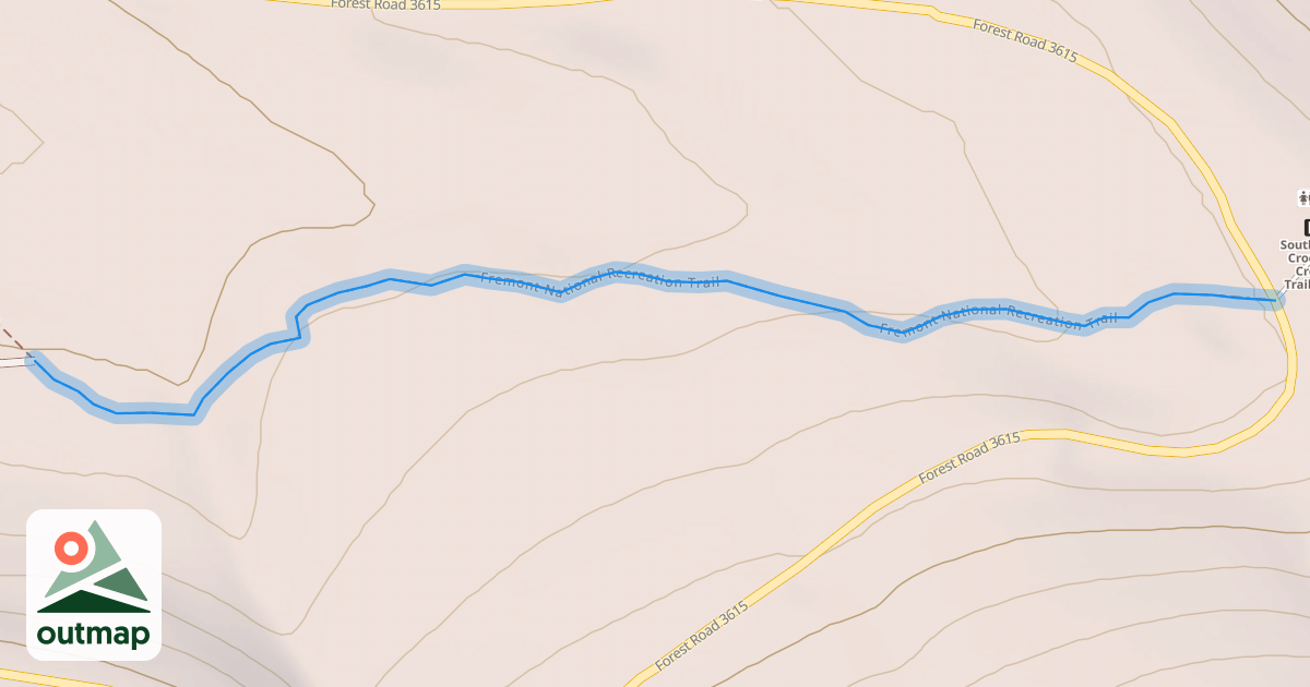 Map of Fremont National Recreation Trail