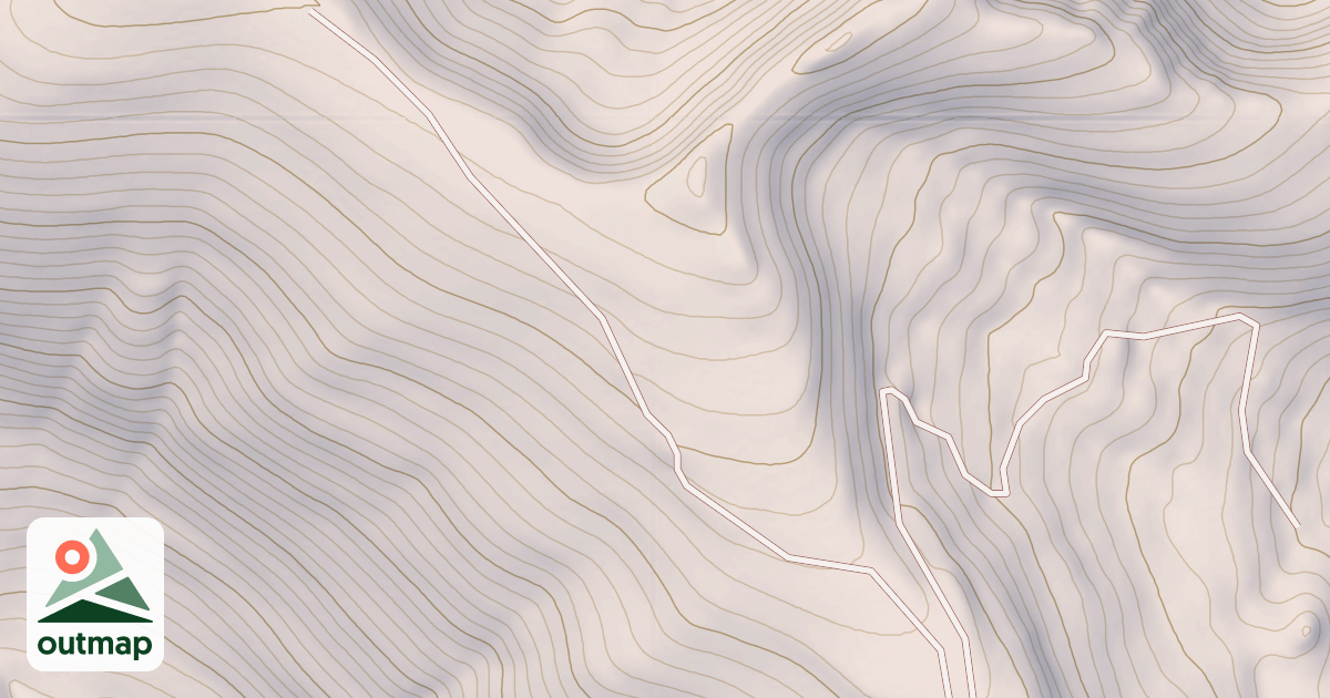 Map of Golden Cup Mine East Fork