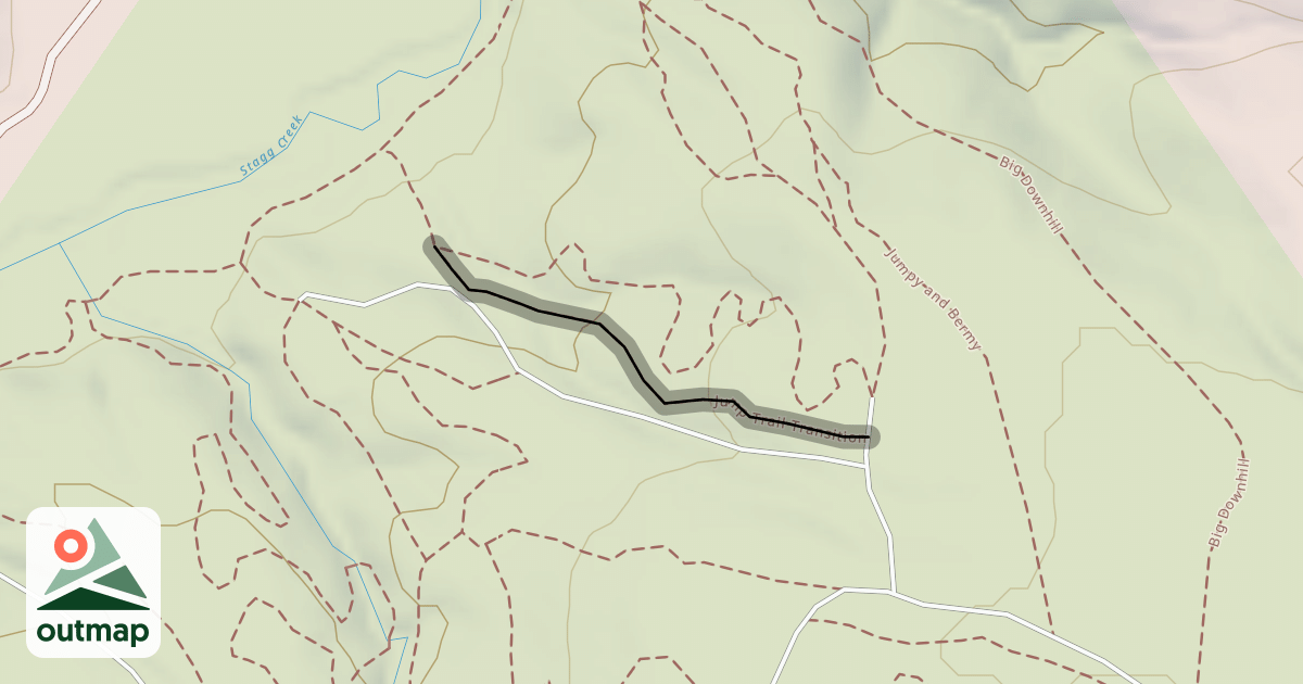 Map of Jump Trail Transition in Hanover