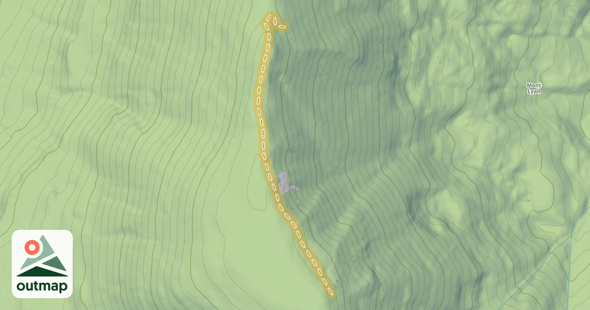 Map of Sentier sommet Lyall