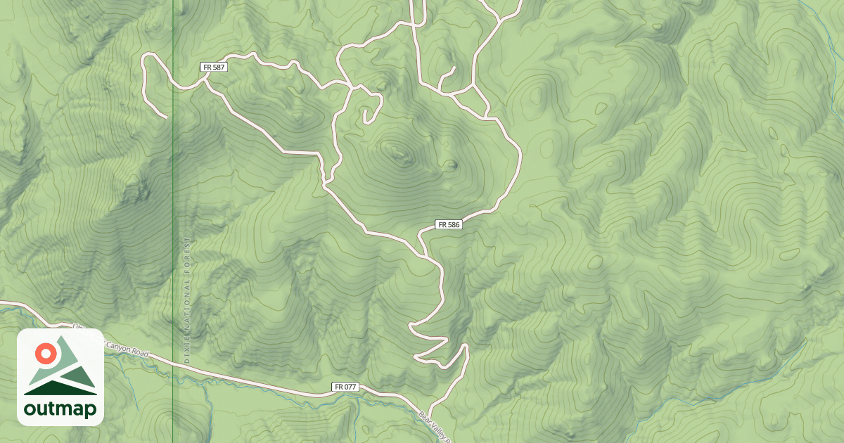 Map of USFS National Forest System Roads {440549C8-69CB-49FB-88F2-3C20BB9A215E}