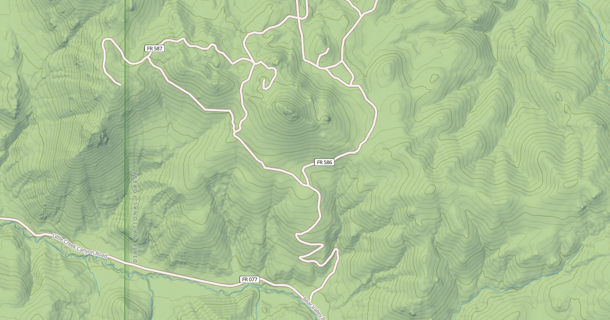 Map preview of USFS National Forest System Roads {440549C8-69CB-49FB-88F2-3C20BB9A215E}