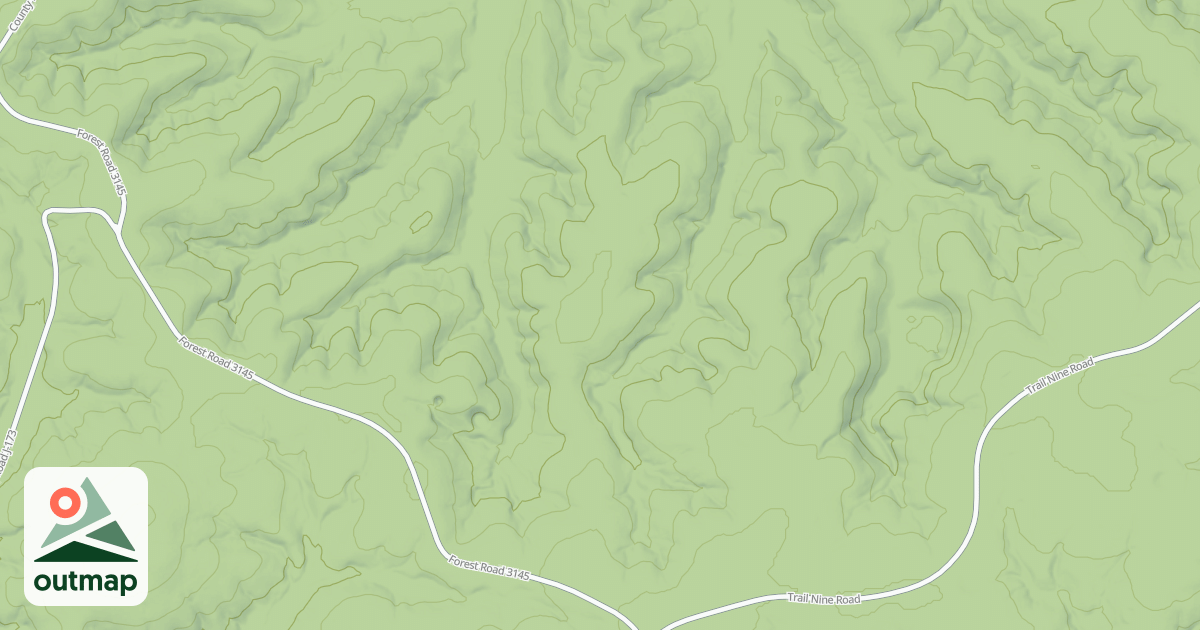 Map of TURKEY POND NORTH