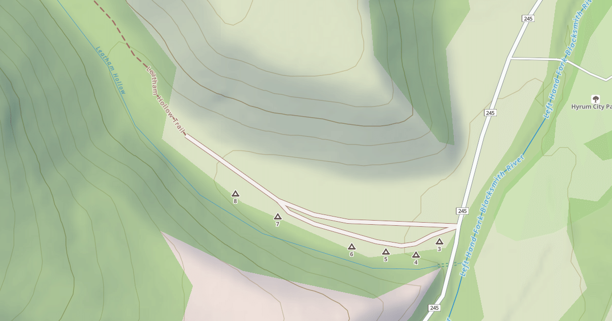 Map preview of LEATHAM HOLLOW