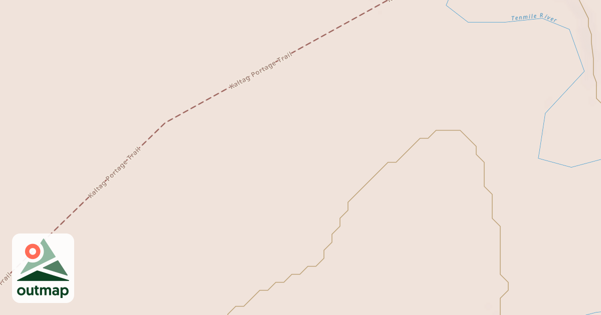 Map of Willow to Nome Winter Trail