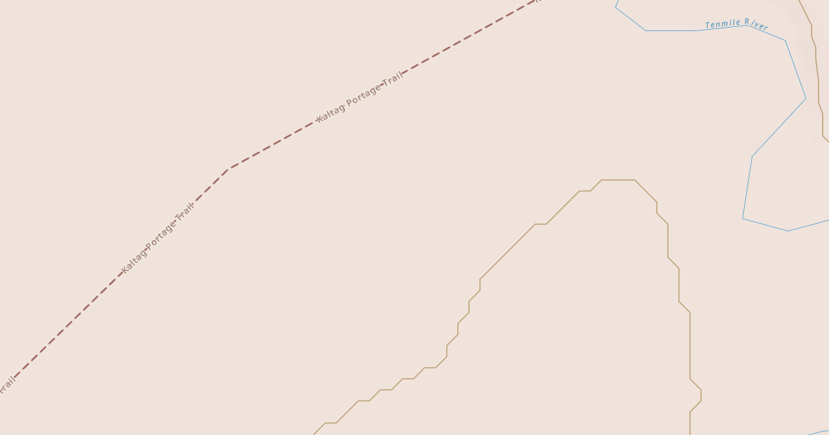 Map preview of Willow to Nome Winter Trail