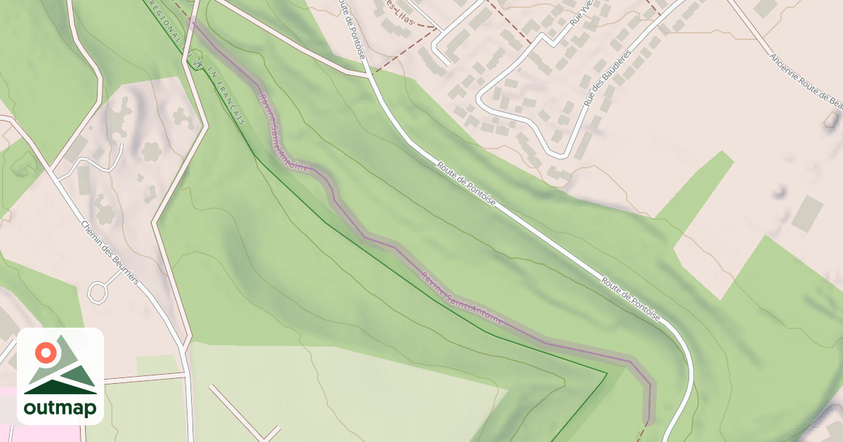 Map of Ravine Saint-Antoine