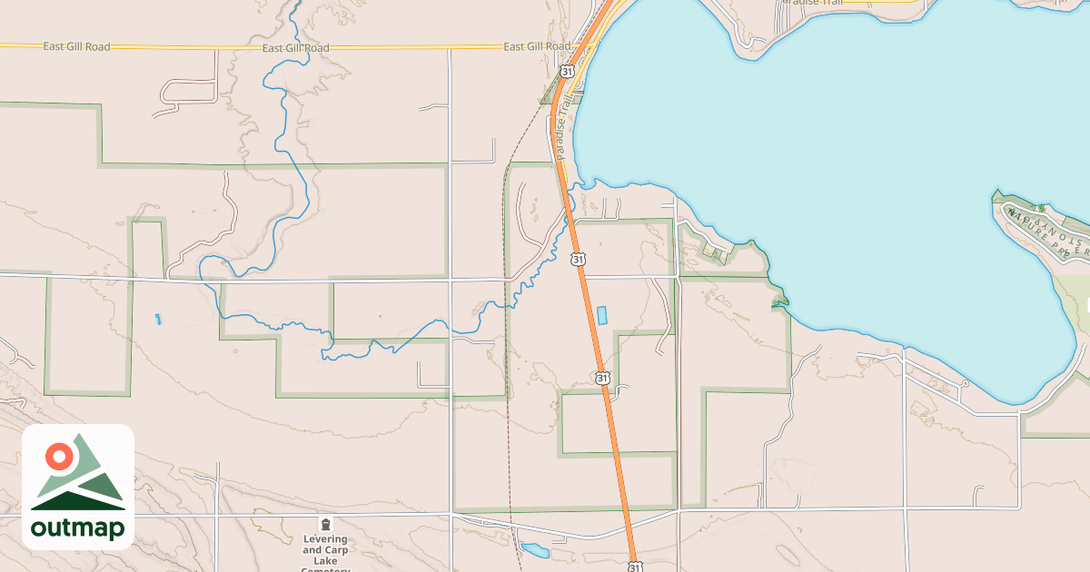 Map of North Western State Trail