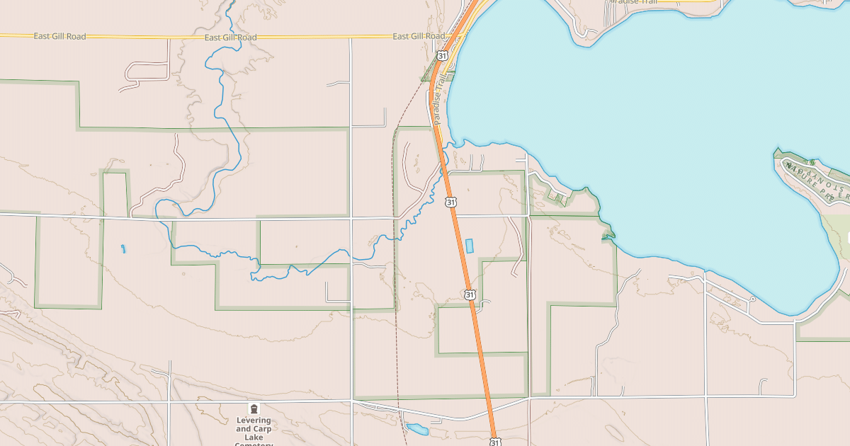Map preview of North Western State Trail