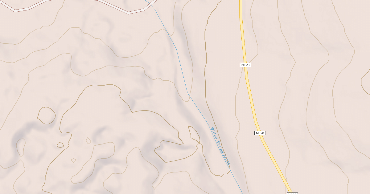 Map preview of USFS National Forest System Roads {2F1FE396-4712-48B0-B580-248EF261ED47}