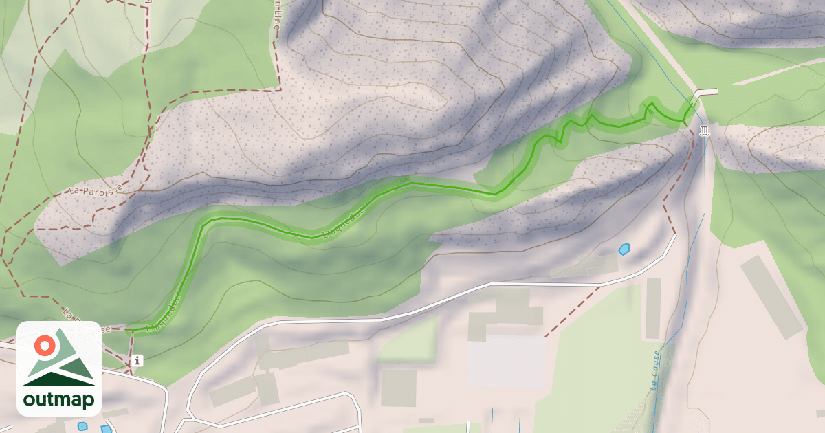 Map of L'aqueduc