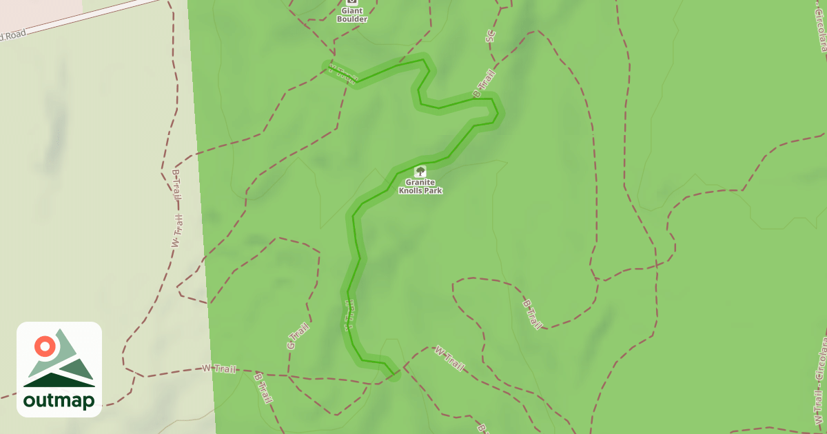 Map of Y Trail