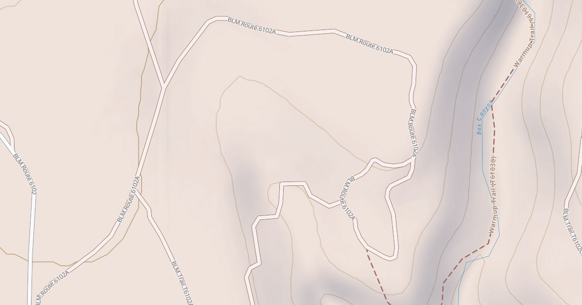 Map preview of BLM National GTLF Public Motorized Roads c2049136-e30f-4da5-9e4f-eb47c2869dc6