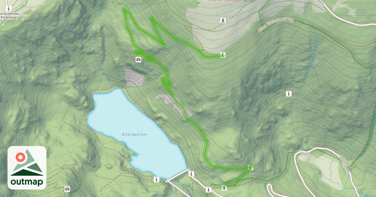 Map of Sentier des Névés